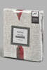 Redtag-Off-White/Rust-Geometric-Printed-Fitted-Sheet-(King-Size)-Fitted-Sheets-Home-Bedroom-