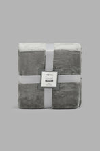 تنزيل الصورة على معرض الصور، Redtag-Grey-Ultra-Soft-Blanket-(Single-Size)-Blankets-Home-Bedroom-
