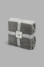 تنزيل الصورة على معرض الصور، Redtag-Grey-Ultra-Soft-Blanket-(Single-Size)-Blankets-Home-Bedroom-
