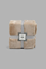 تنزيل الصورة على معرض الصور، Redtag-Beige-Ultra-Soft-Blanket-(Double-Size)-Blankets-Home-Bedroom-
