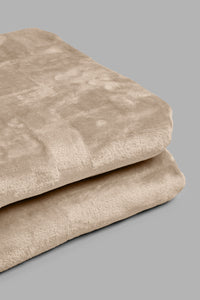 Redtag-Beige-Ultra-Soft-Blanket-(Double-Size)-Blankets-Home-Bedroom-