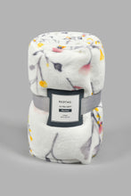Load image into Gallery viewer, Redtag-White-Floral-Ultra-Soft-Blanket-(Single-Size)-Colour:White,-Filter:Home-Bedroom,-HMW-BED-Blankets,-New-In,-New-In-HMW-BED,-Non-Sale,-S22B,-Section:Homewares-Home-Bedroom-
