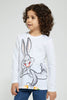 Redtag-White-Buggs-Bunny-Character-T-Shirt-Long-Sleeves-Boys-2 to 8 Years