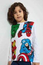 Load image into Gallery viewer, Redtag-White-Marvel-Character-T-Shirt-Character-Boys-2 to 8 Years
