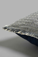 Load image into Gallery viewer, Redtag-Blue-Embroidery-Cushion-BED-PHANTASMAGORIA-2,-Colour:Blue,-Filter:Home-Bedroom,-HMW-BED-Cushions,-New-In,-New-In-HMW-BED,-Non-Sale,-S22A,-Section:Homewares-Home-Bedroom-
