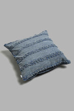 Load image into Gallery viewer, Redtag-Blue-Tuffted-Embroidery-Cushion-BED-PHANTASMAGORIA-2,-Colour:Blue,-Filter:Home-Bedroom,-HMW-BED-Cushions,-New-In,-New-In-HMW-BED,-Non-Sale,-S22A,-Section:Homewares-Home-Bedroom-
