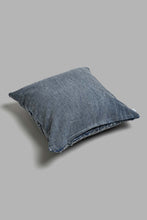 Load image into Gallery viewer, Redtag-Blue-Tuffted-Embroidery-Cushion-BED-PHANTASMAGORIA-2,-Colour:Blue,-Filter:Home-Bedroom,-HMW-BED-Cushions,-New-In,-New-In-HMW-BED,-Non-Sale,-S22A,-Section:Homewares-Home-Bedroom-
