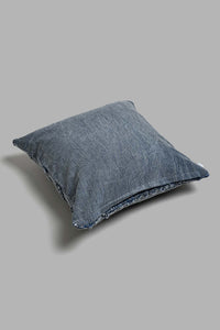 Redtag-Blue-Tuffted-Embroidery-Cushion-BED-PHANTASMAGORIA-2,-Colour:Blue,-Filter:Home-Bedroom,-HMW-BED-Cushions,-New-In,-New-In-HMW-BED,-Non-Sale,-S22A,-Section:Homewares-Home-Bedroom-