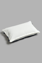 Load image into Gallery viewer, Redtag-Blue/Cream-Hand-Capped-Cushion-BED-PHANTASMAGORIA-2,-Colour:Blue,-Filter:Home-Bedroom,-HMW-BED-Cushions,-New-In,-New-In-HMW-BED,-Non-Sale,-S22A,-Section:Homewares-Home-Bedroom-
