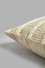 Load image into Gallery viewer, Redtag-Beige-Hand-Capped-Embroidery-Cushion-BED-PHANTASMAGORIA-3,-Colour:Beige,-Filter:Home-Bedroom,-HMW-BED-Cushions,-New-In,-New-In-HMW-BED,-Non-Sale,-S22A,-Section:Homewares-Home-Bedroom-
