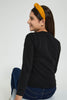 Redtag-Black-Photographic-Highneck-Brushed-Sweatshirt-Sweatshirts-Senior-Girls-9 to 14 Years