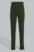 Load image into Gallery viewer, Redtag-Olive-Basic-Legging-Leggings-Senior-Girls-9 to 14 Years
