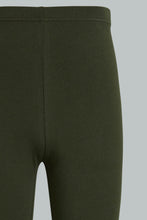 Load image into Gallery viewer, Redtag-Olive-Basic-Legging-Leggings-Senior-Girls-9 to 14 Years
