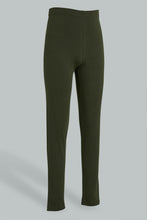 Load image into Gallery viewer, Redtag-Olive-Basic-Legging-Leggings-Senior-Girls-9 to 14 Years
