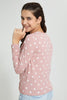 Redtag-L/S-Front-Knot-Jacquard-Top-Long-Sleeves-Senior-Girls-9 to 14 Years