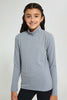 Grey Turtle Neck Top