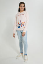 Load image into Gallery viewer, Redtag-Pink-Looney-Tunes-Hooded-Sweatshirt-Sweatshirts-Senior-Girls-9 to 14 Years
