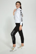 تنزيل الصورة على معرض الصور، Redtag-Black-Brushed-Jogger-Pant-With-Print-Cargo-Pants-Senior-Girls-9 to 14 Years
