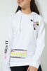 Redtag-White-Minnie-Mouse-Hooded-Sweatshirt-Sweatshirts-Senior-Girls-9 to 14 Years