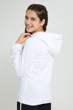 Load image into Gallery viewer, Redtag-White-Minnie-Mouse-Hooded-Sweatshirt-Sweatshirts-Senior-Girls-9 to 14 Years
