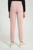 Redtag-Pink-Brushed-Jogger-Pant-With-Print-Cargo-Pants-Senior-Girls-9 to 14 Years