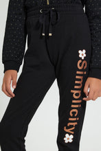 Load image into Gallery viewer, Redtag-Black-Basic-Track-Pant-Joggers-Senior-Girls-9 to 14 Years
