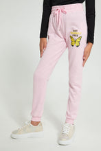 Load image into Gallery viewer, Redtag-Lt-Pink-Basic-Track-Pant-Joggers-Senior-Girls-9 to 14 Years
