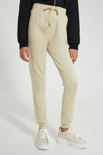 Load image into Gallery viewer, Redtag-Beige-Basic-Track-Pant-Joggers-Senior-Girls-9 to 14 Years
