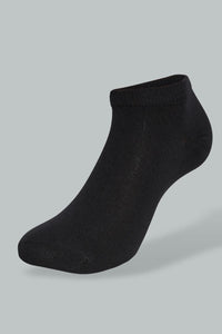 Redtag-Black/Grey/White-Heart-Polka-Printed-Ankle-Socks-(5-Pack)-Ankle-Length-Women's-