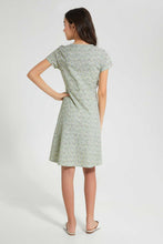 تنزيل الصورة على معرض الصور، Redtag-Green-Floral-Girls-Senior-Skater-Dress-Dresses-Senior-Girls-9 to 14 Years
