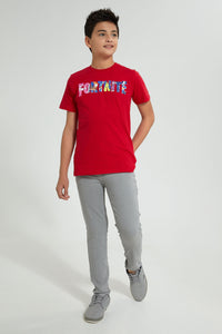 Redtag-Grey-Basic-365-Jean-Jeans-Slim-Fit-Senior-Boys-9 to 14 Years