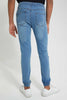 Redtag-Blue-Jeans-With-Waistband-Jeans-Regular-Fit-Senior-Boys-9 to 14 Years