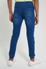 Redtag-Navy-Jeans-With-Waistband-Jeans-Regular-Fit-Senior-Boys-9 to 14 Years