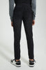 Redtag-Black-Pull-On-Knit-Denim-Jeans-Regular-Fit-Senior-Boys-9 to 14 Years
