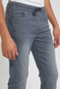 Redtag-Grey-Pull-On-Jeans-With-Waistband-Jeans-Regular-Fit-Senior-Boys-9 to 14 Years
