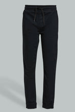 Load image into Gallery viewer, Redtag-Black-Jogger-Trouser-Joggers-Senior-Boys-9 to 14 Years
