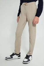 Load image into Gallery viewer, Redtag-Beige-Pull-On-Trouser-Joggers-Senior-Boys-9 to 14 Years
