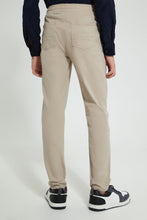 Load image into Gallery viewer, Redtag-Beige-Pull-On-Trouser-Joggers-Senior-Boys-9 to 14 Years
