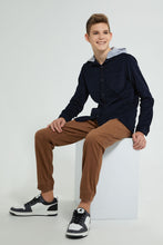 Load image into Gallery viewer, Redtag-Brown-Jogger-Trouser-Joggers-Senior-Boys-9 to 14 Years
