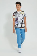 Load image into Gallery viewer, Redtag-Blue-Jogger-Trouser-Joggers-Senior-Boys-9 to 14 Years
