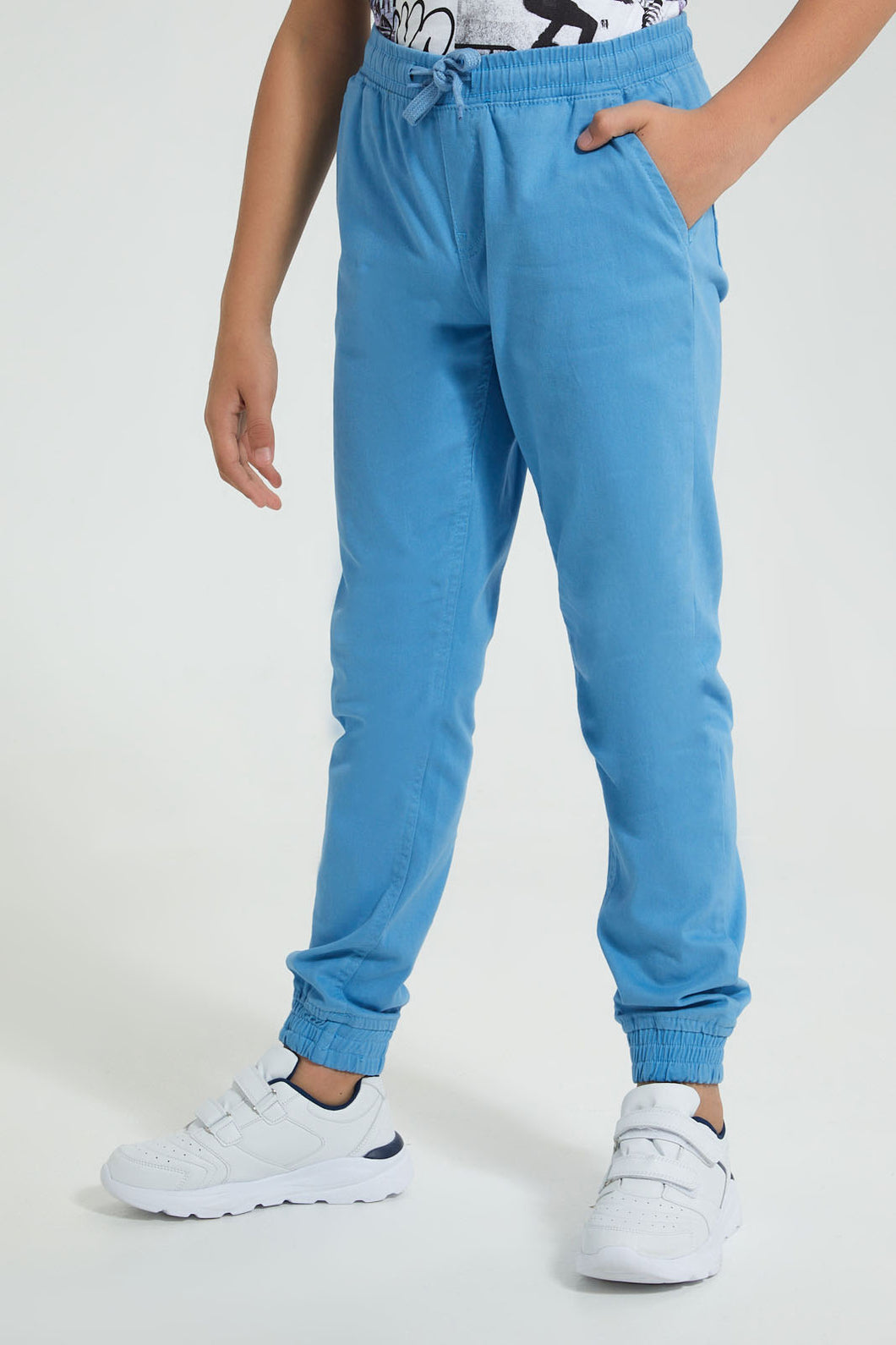 Redtag-Blue-Jogger-Trouser-Joggers-Senior-Boys-9 to 14 Years