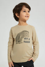 Load image into Gallery viewer, Redtag-Stone-Hedgehog-Print-Long-Sleeve-T-Shirt-Graphic-Prints-Boys-2 to 8 Years
