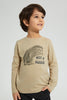 Redtag-Stone-Hedgehog-Print-Long-Sleeve-T-Shirt-Graphic-Prints-Boys-2 to 8 Years