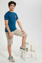 تنزيل الصورة على معرض الصور، Redtag-Beige-Pull-On-Trouser-Short-Pull-On-Shorts-Senior-Boys-9 to 14 Years
