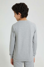 تنزيل الصورة على معرض الصور، Redtag-Grey-Pique-SweaT-Shirt-Sweatshirts-Senior-Boys-9 to 14 Years
