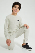تنزيل الصورة على معرض الصور، Redtag-Beige-Pique-SweaT-Shirt-Sweatshirts-Senior-Boys-9 to 14 Years
