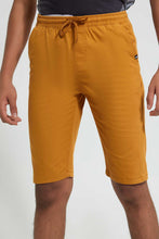 تنزيل الصورة على معرض الصور، Redtag-Mustard-Pull-On-Trouser-Short-Chino-Shorts-Senior-Boys-9 to 14 Years
