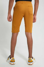 تنزيل الصورة على معرض الصور، Redtag-Mustard-Pull-On-Trouser-Short-Chino-Shorts-Senior-Boys-9 to 14 Years
