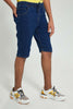 Redtag-Blue-Pull-On-Short-Denim-Shorts-Senior-Boys-9 to 14 Years