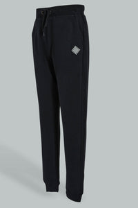 Redtag-Black-Table-Active-Pant-Joggers-Senior-Boys-9 to 14 Years